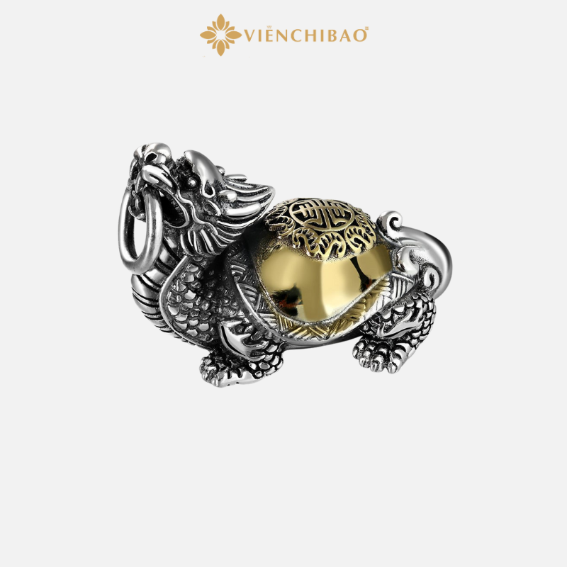 Mặt Dây Chuyền Bạc Nam Long Quy - Viễn Chí Bảo