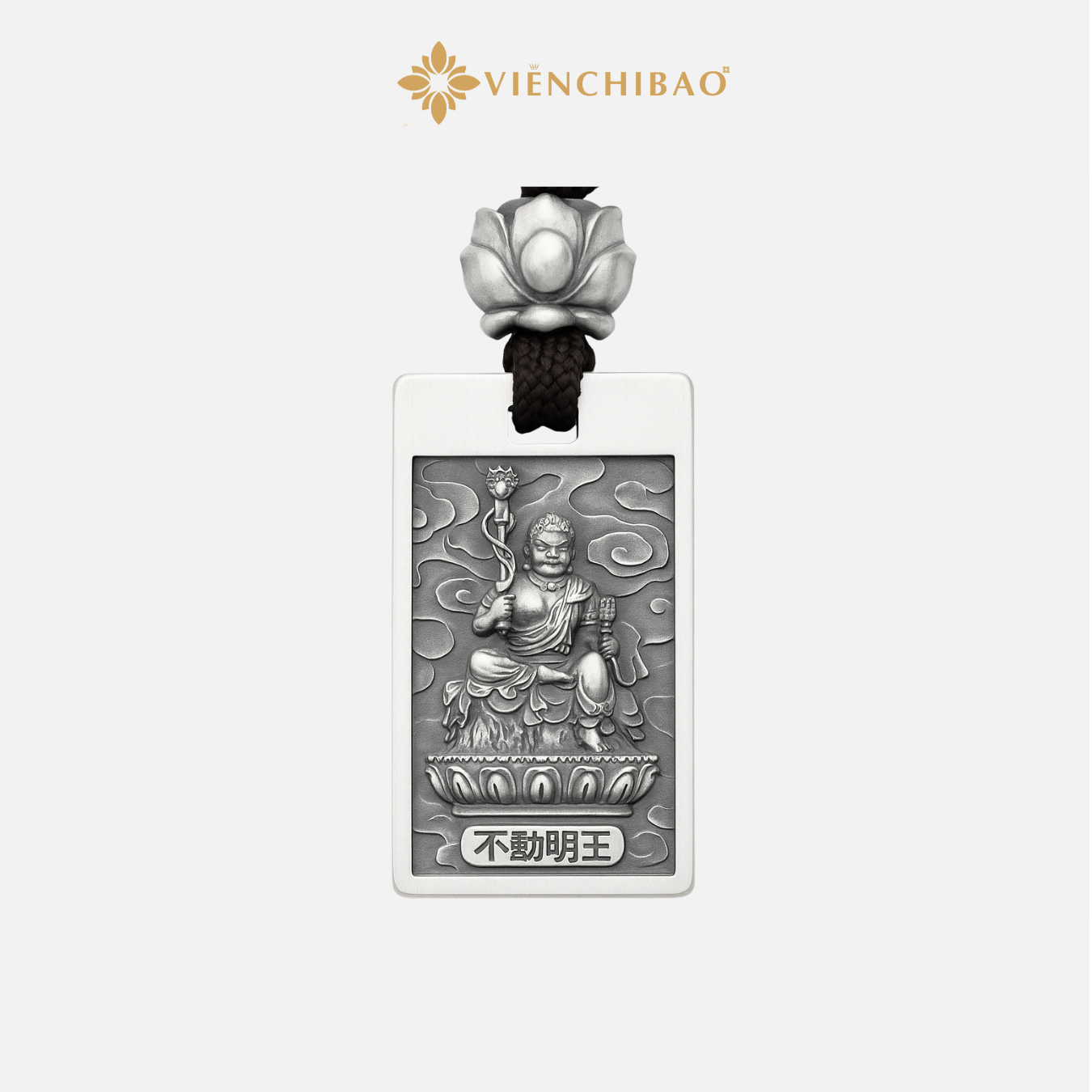 Mặt dây chuyền bạc nam phật bất động Minh Vương