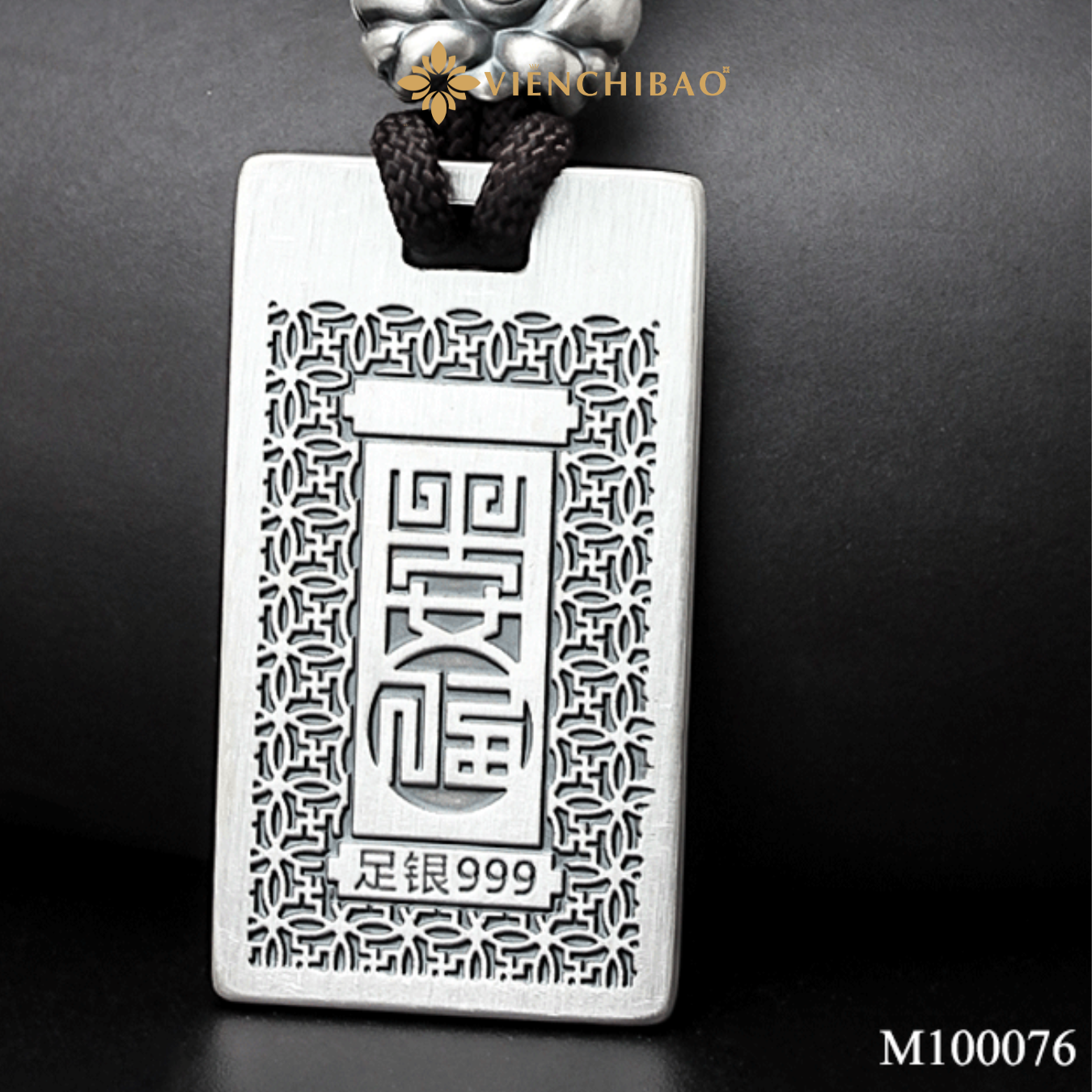 Mặt dây chuyền bạc nam phật bất động Minh Vương