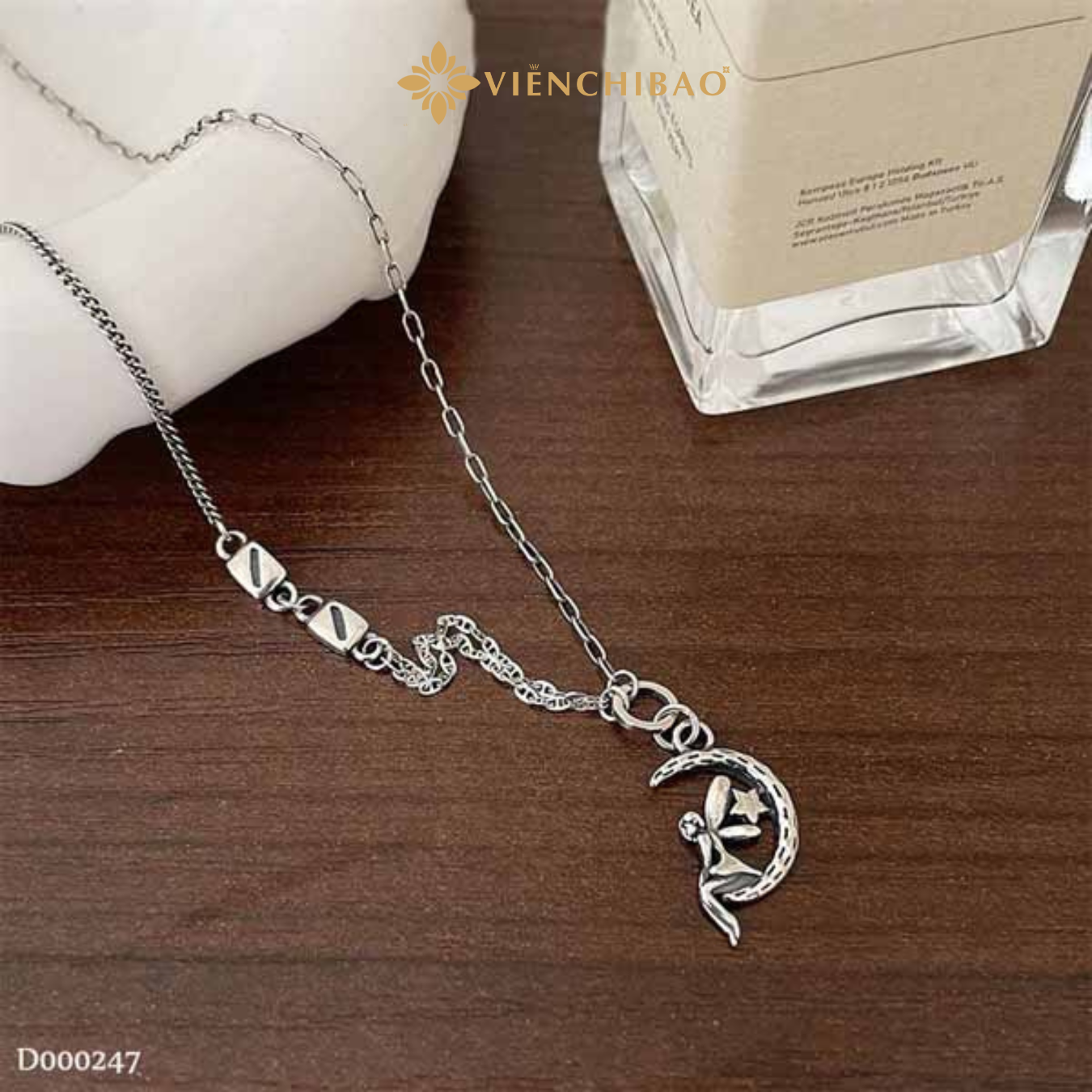 Dây chuyền Moon Angle - Bạc Thái 925