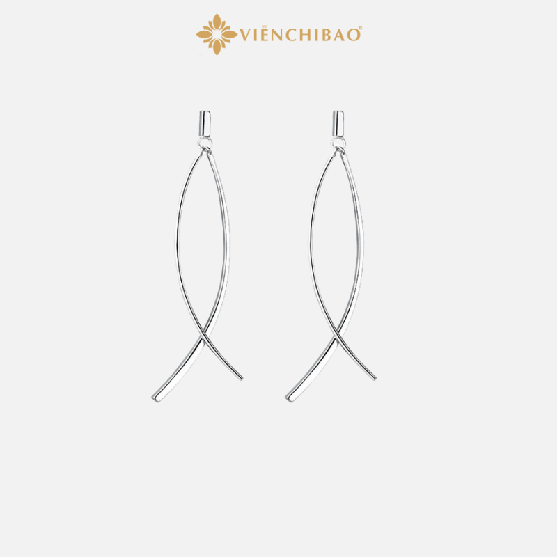 Bông Tai Bạc Nữ Trendy - Bạc S925 - Viễn Chí Bảo
