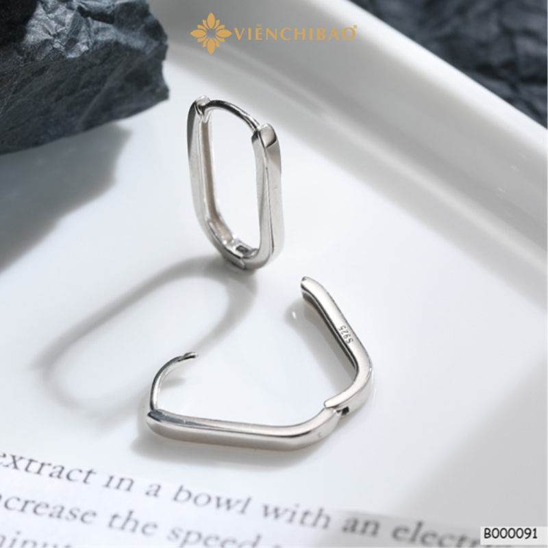 Bông tai bạc nữ around