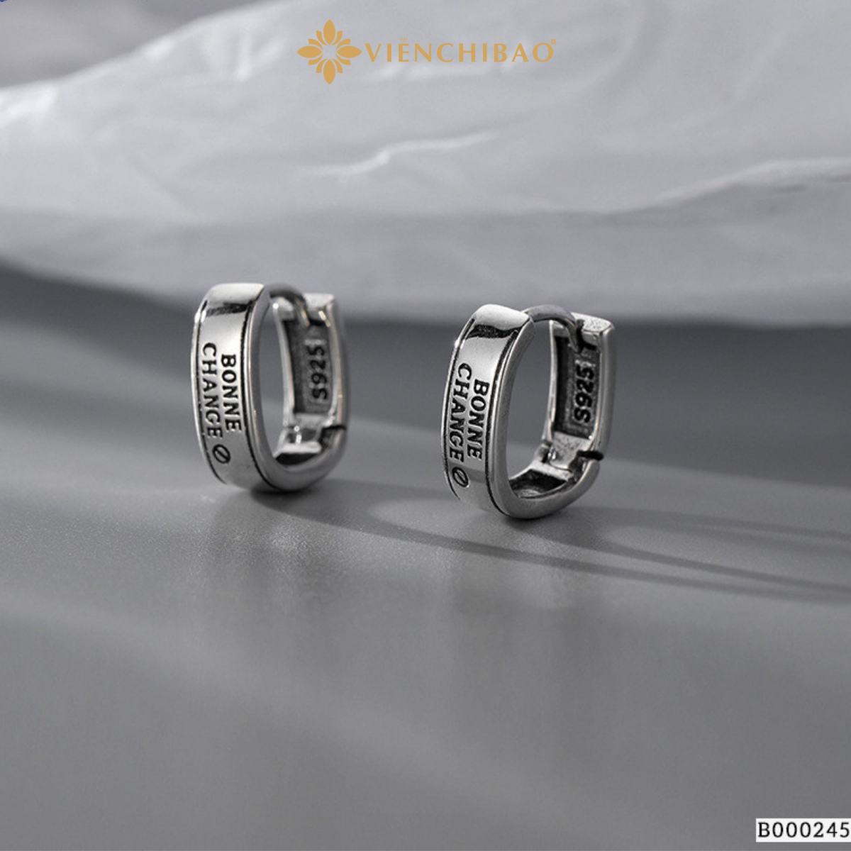 Bông tai bạc nữ bonne change