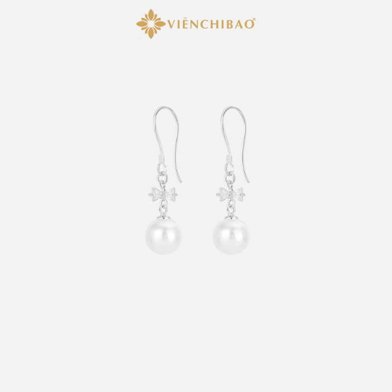 Bông tai bạc nữ nơ