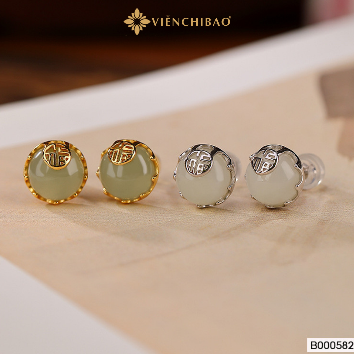 Bông tai chữ phúc