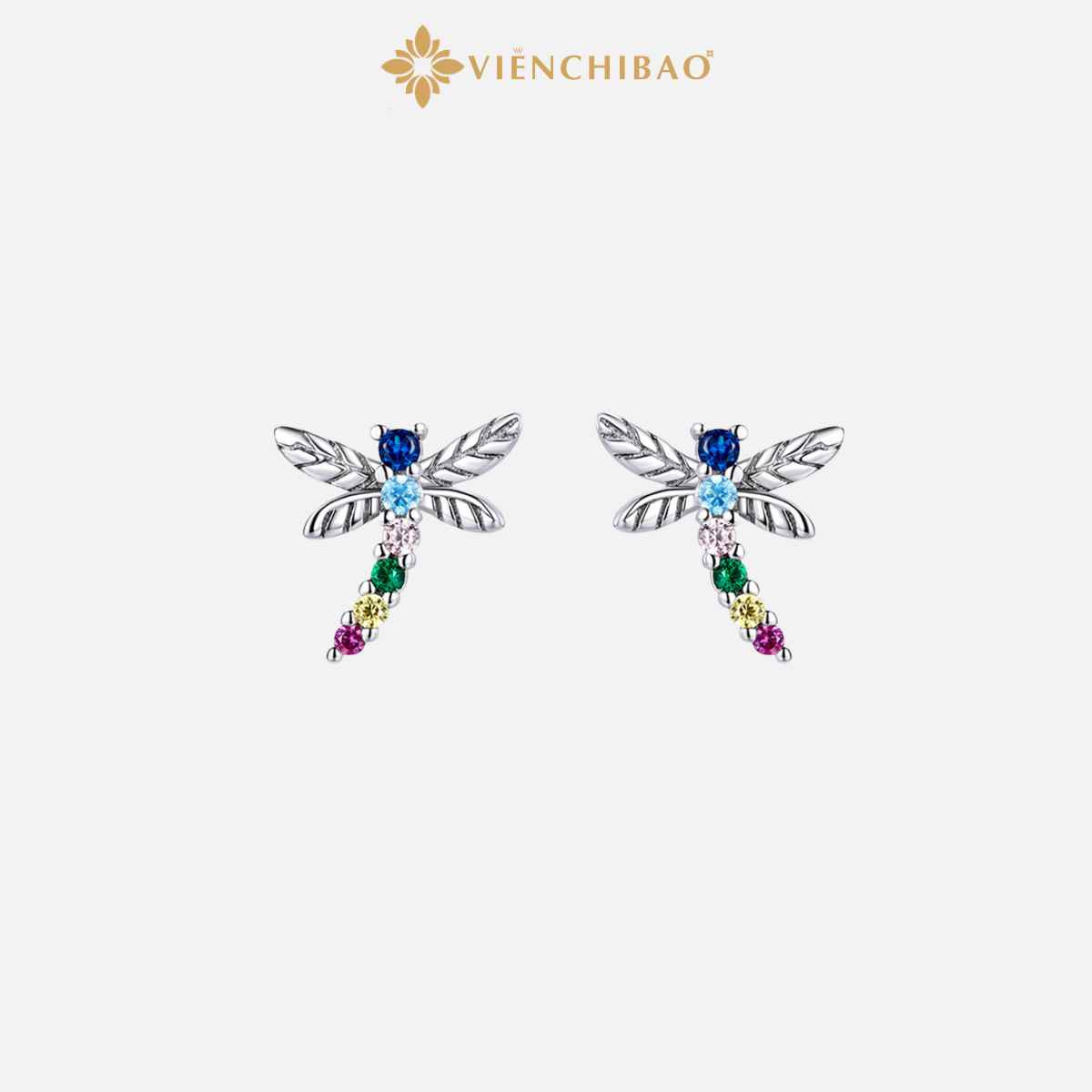 Bông tai chuồn chuồn đa sắc - Viễn Chí Bảo