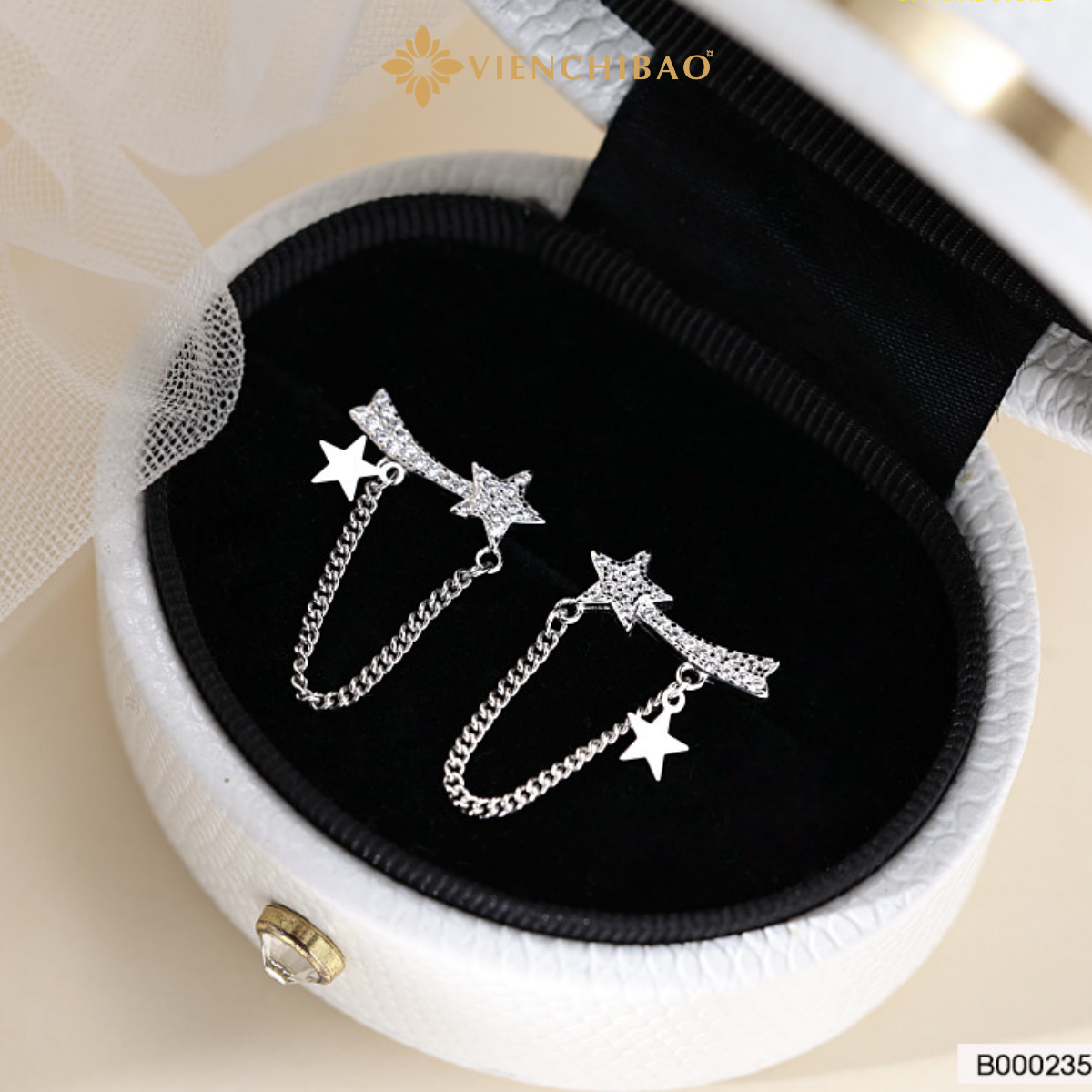 Bông tai dải sao xích