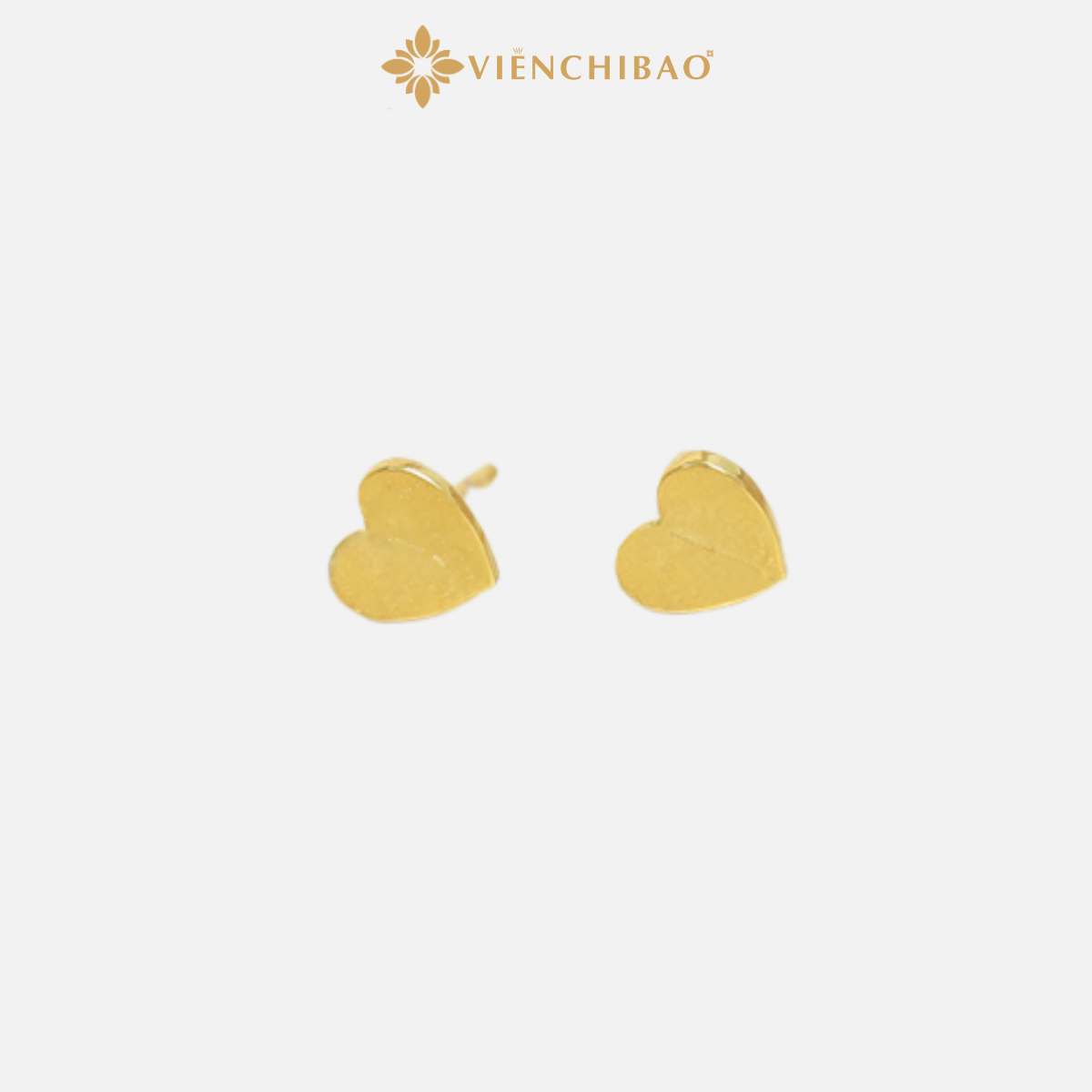 Bông Tai Nữ Hình Trái Tim Vàng 10k - VIỄN CHÍ BẢO