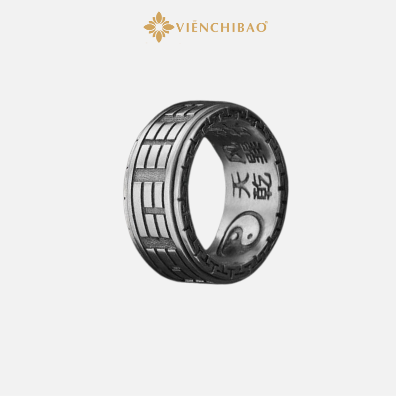 Nhẫn Bạc Nam Thái Cực Đồ Thuyết - Viễn Chí Bảo - N100699