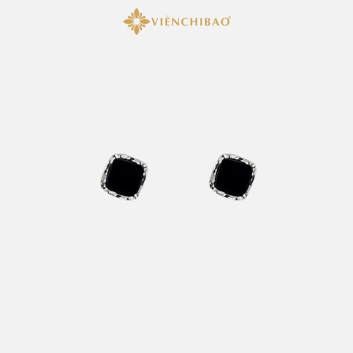 Bông Tai Vuông Viền Phay - Viễn Chí Bảo