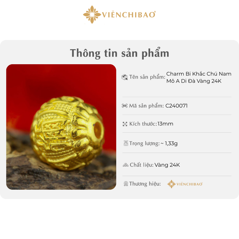 Charm bi khắc chú nam mô