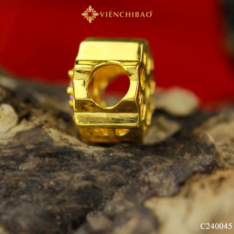 Charm liên hoa đính đá