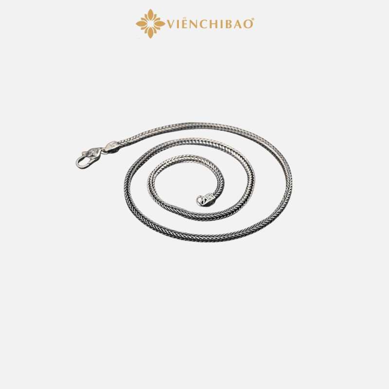 Dây Chuyền Bạc Nam Chùy Kim Cang Chữ Vạn - VIỄN CHÍ BẢO