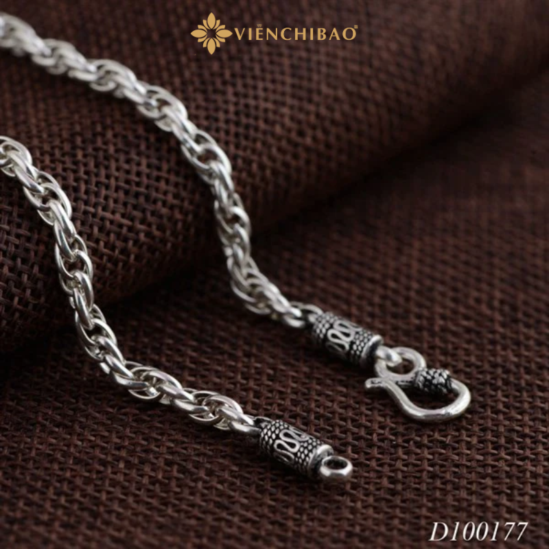 Dây chuyền bạc nam xích địa