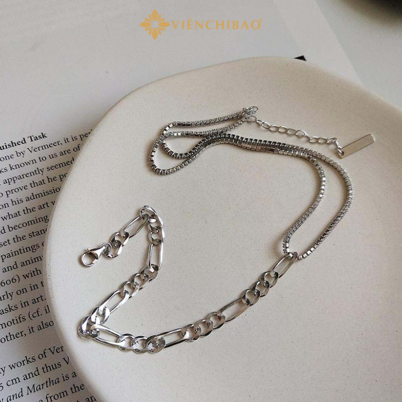 Dây chuyền bạc nữ choker