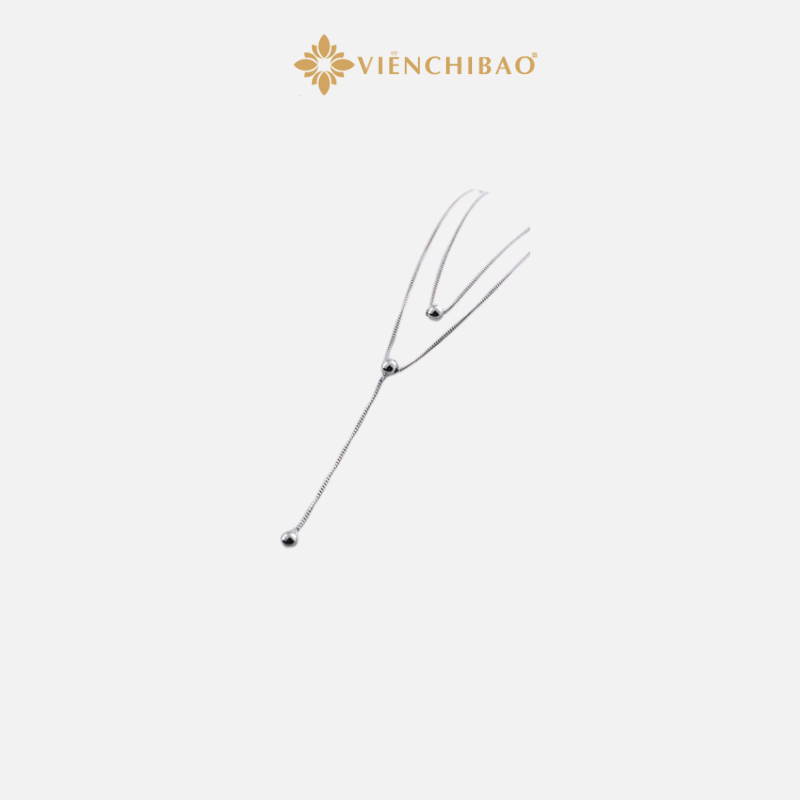 Dây chuyền bạc nữ viên bội