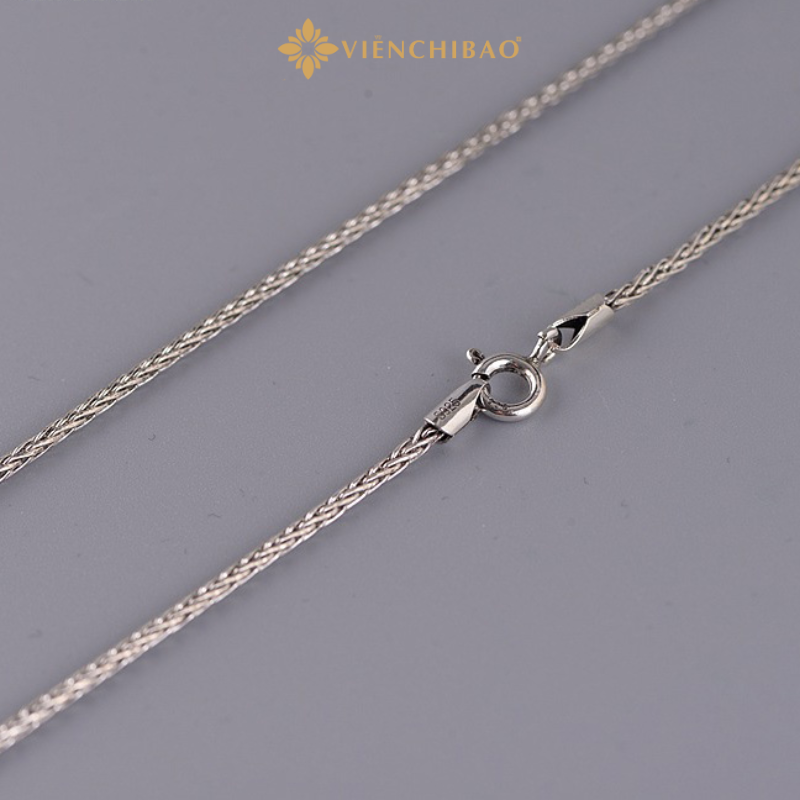 Dây chuyền bạc nữ xích xoắn