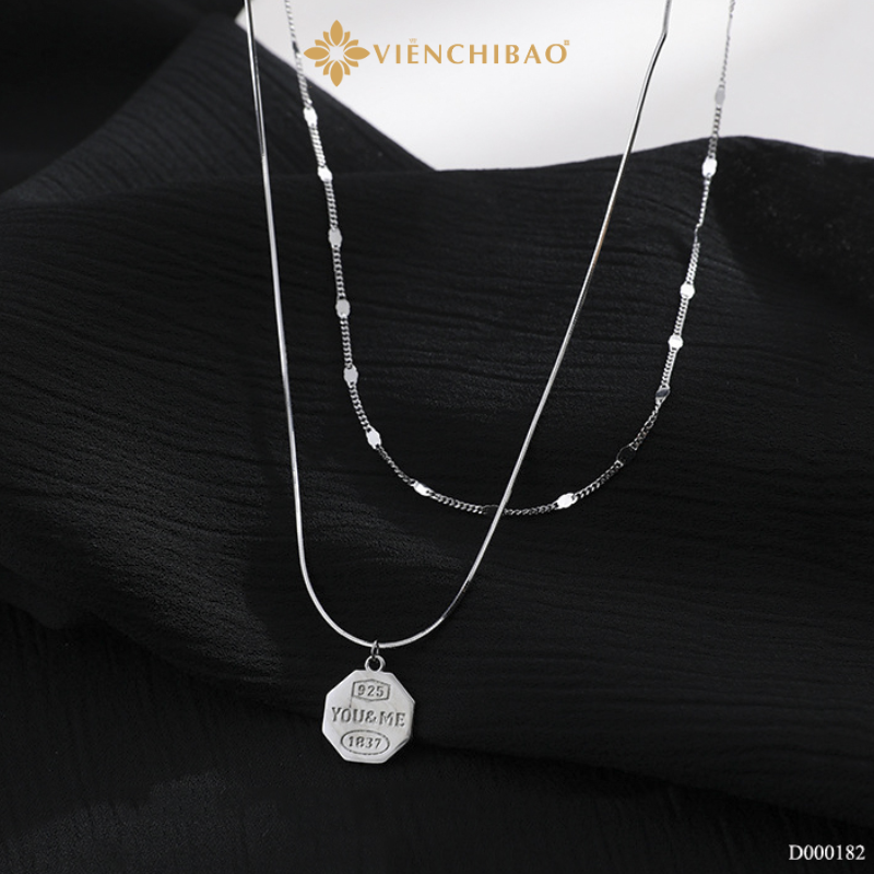 Dây chuyền bạc nữ you & me