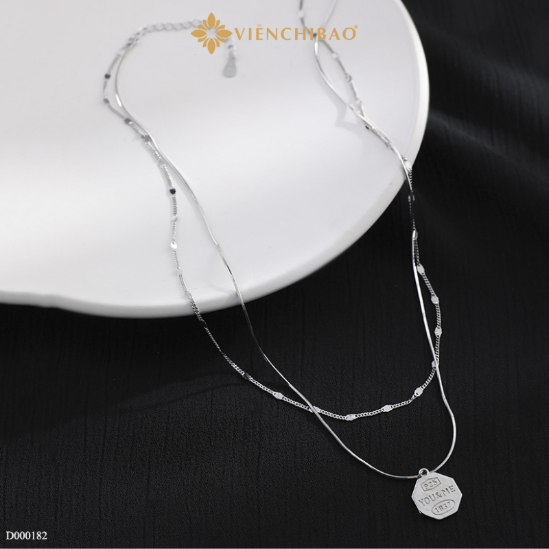 Dây chuyền bạc nữ you & me