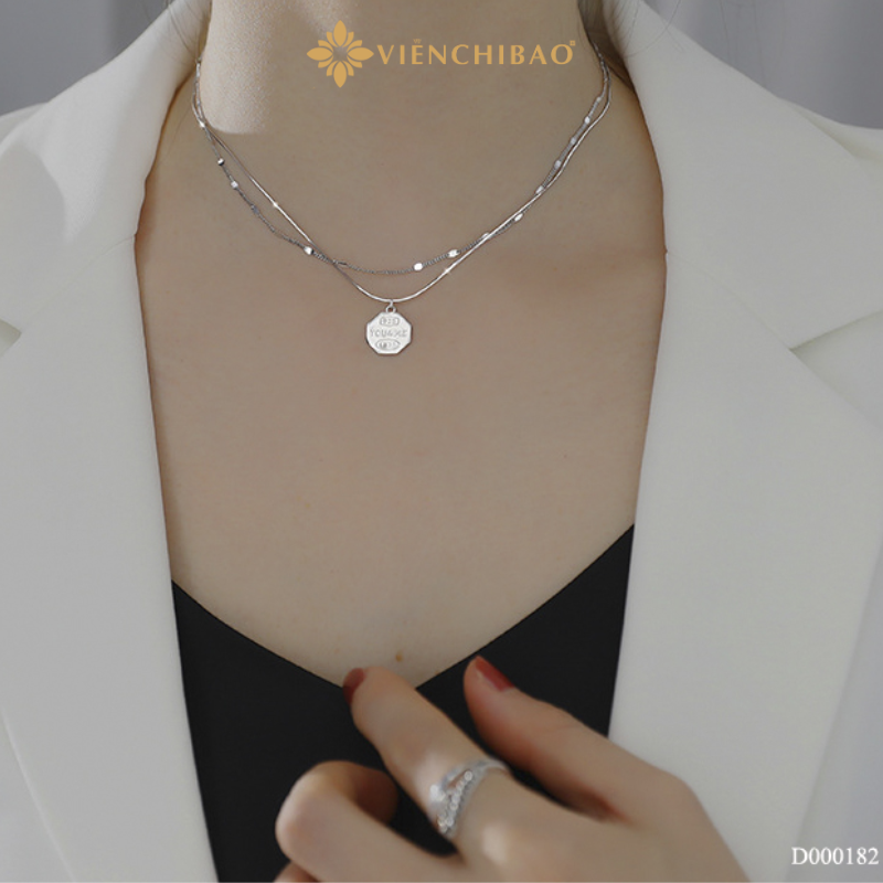 Dây chuyền bạc nữ you & me