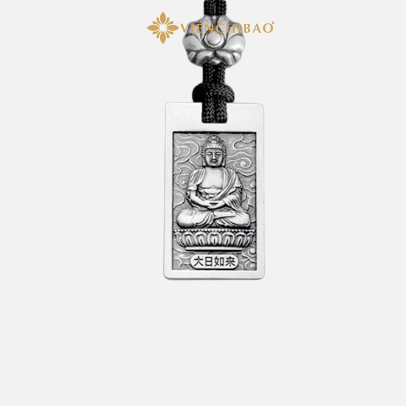 MẶT DÂY CHUYỀN PHẬT BẢN MỆNH THẺ BÀI DIỆU PHÁP LIÊN HOA - NHƯ LAI ĐẠI NHẬT - VIỄN CHÍ BẢO - N100897-6