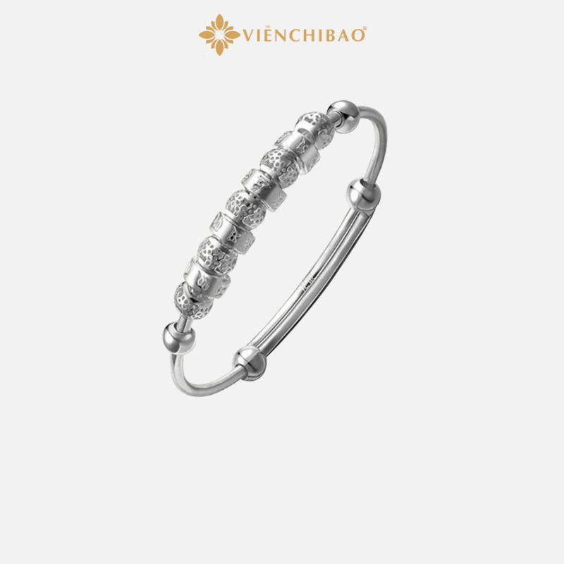 Kiềng Trơn Mix Charm Lục Tự - Viễn Chí Bảo