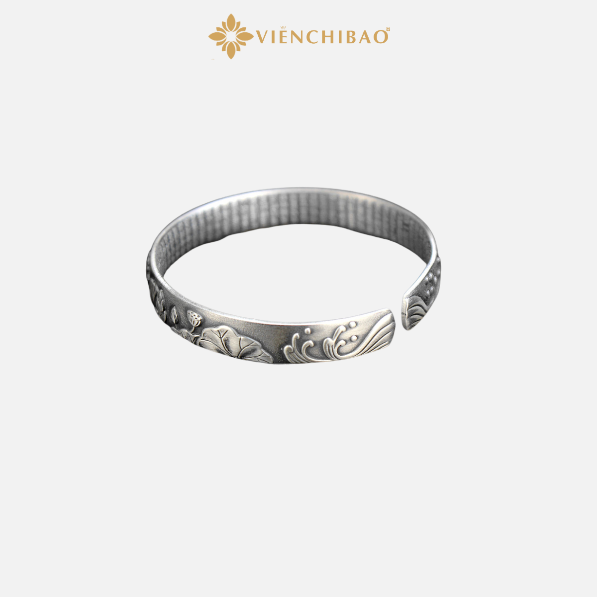 Kiềng Tay Bạc Nữ Liên Hoa - Viễn Chí Bảo