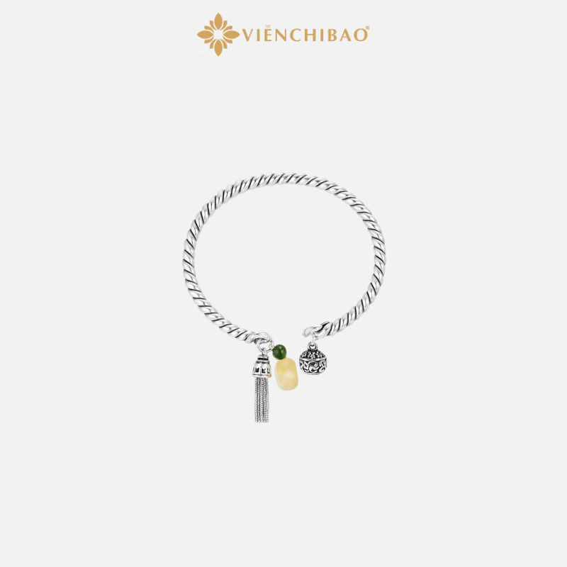 Kiềng xoắn mix charm