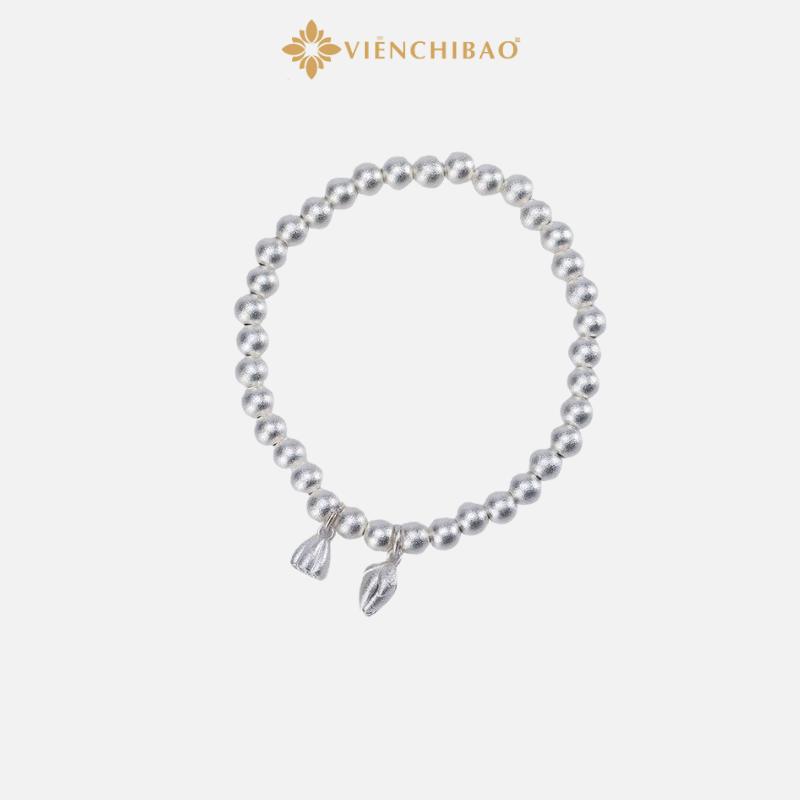 Lắc Tay Bi Charm Sen - Bạc Thái S925 - Viễn Chí Bảo