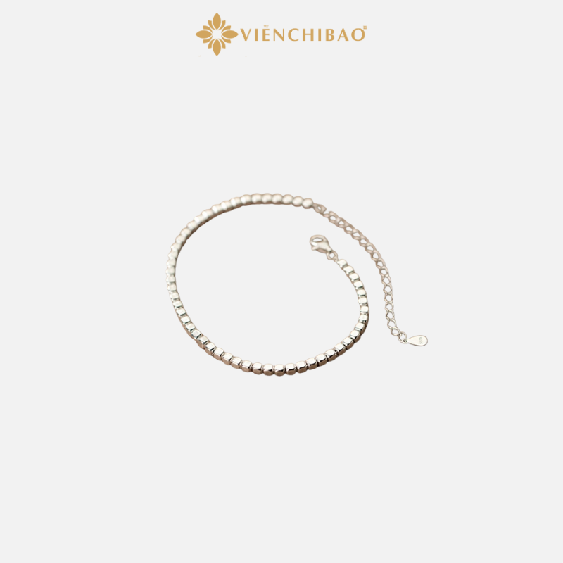 Lắc bạc nữ bi vuông