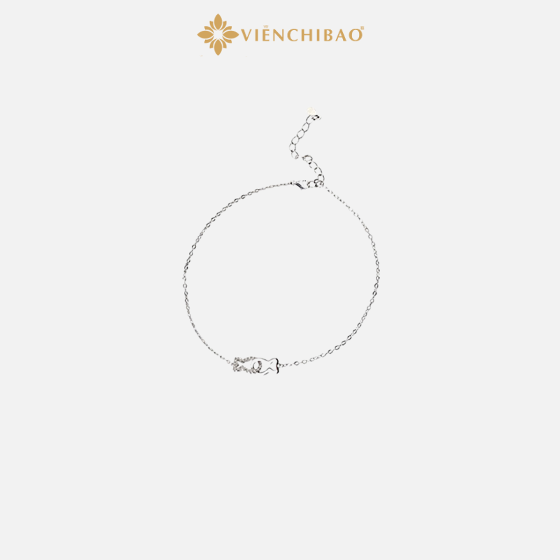Lắc Chân Bạc Nữ Song Ngư - VIỄN CHÍ BẢO L500311