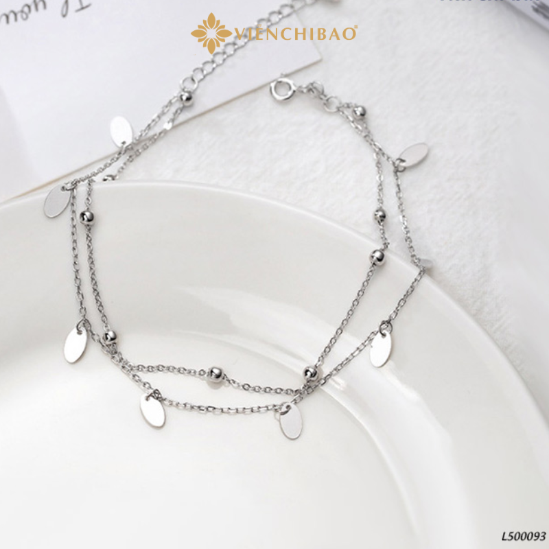 Lắc chân bi dây xích