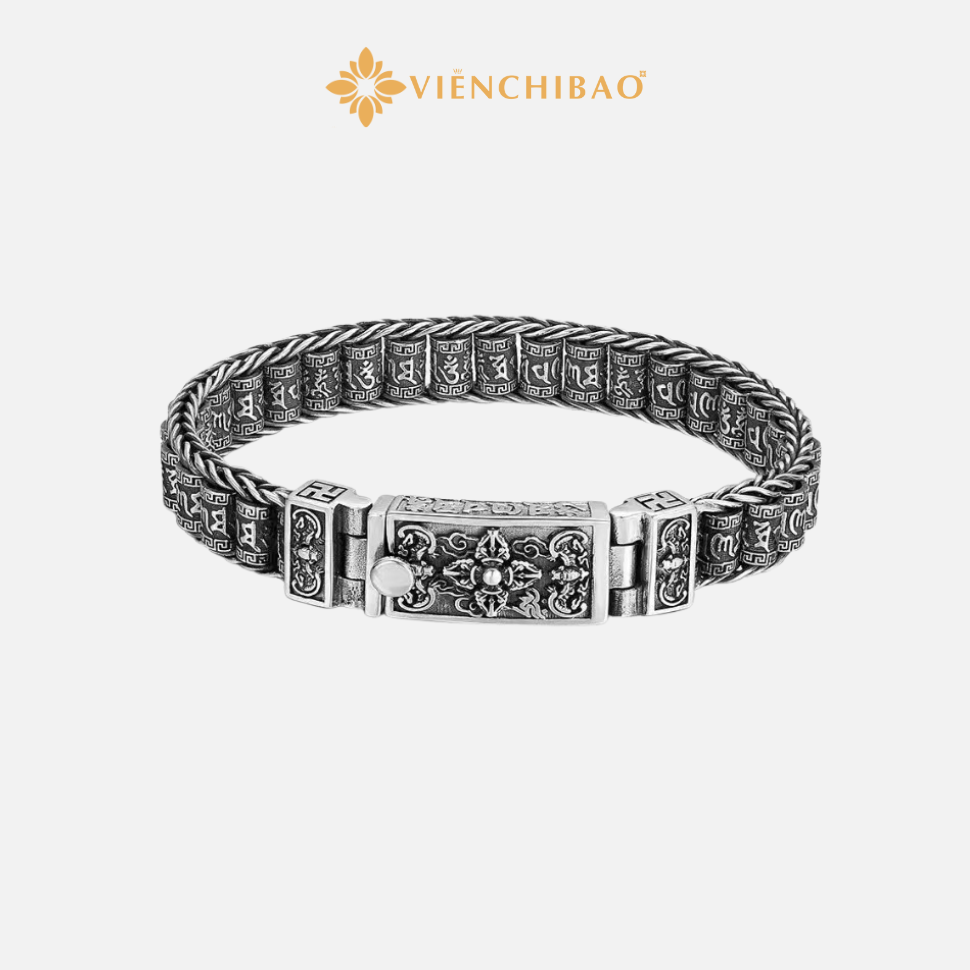 Lắc Tay Chùy Kim Cang Mặt Vuông - Viễn Chí Bảo