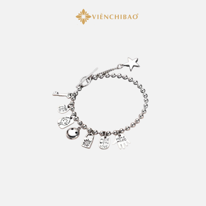 Lắc tay bạc nữ hand made