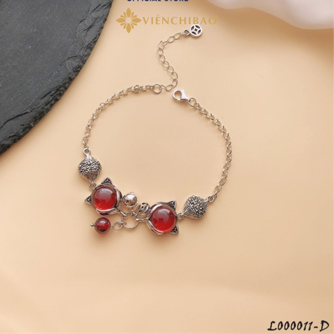 Lắc tay bạc nữ hồ ly