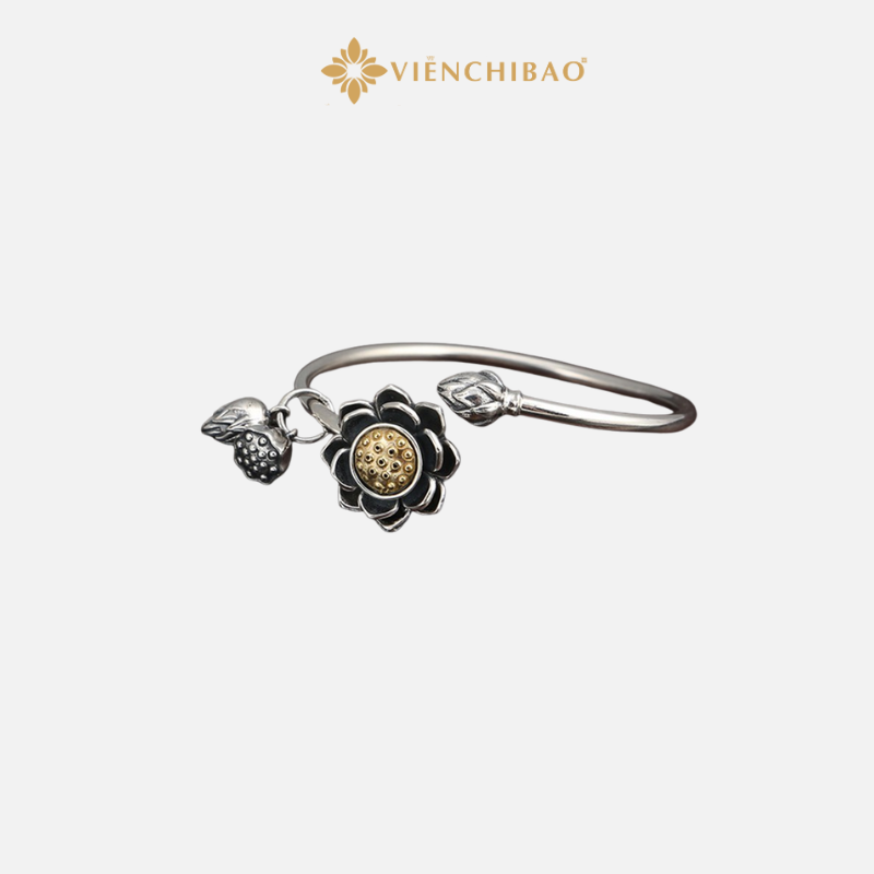 Lắc tay bạc nữ liên tâm