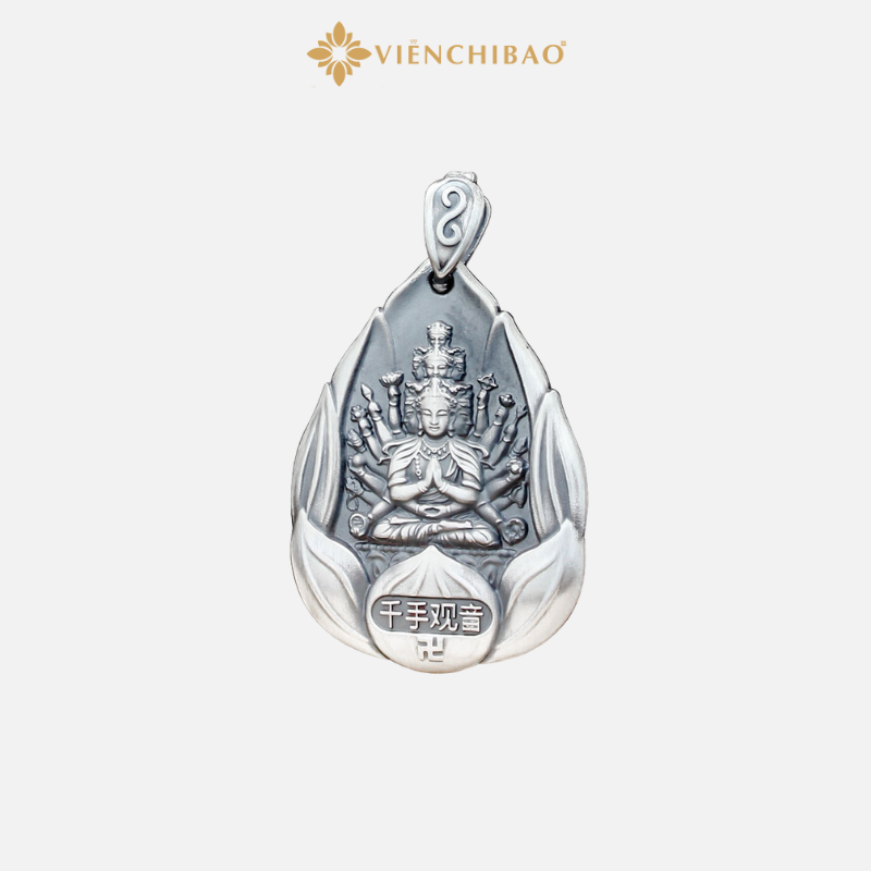 MẶT DÂY CHUYỀN PHẬT BẢN MỆNH - BẠC THÁI - VIỄN CHÍ BẢO