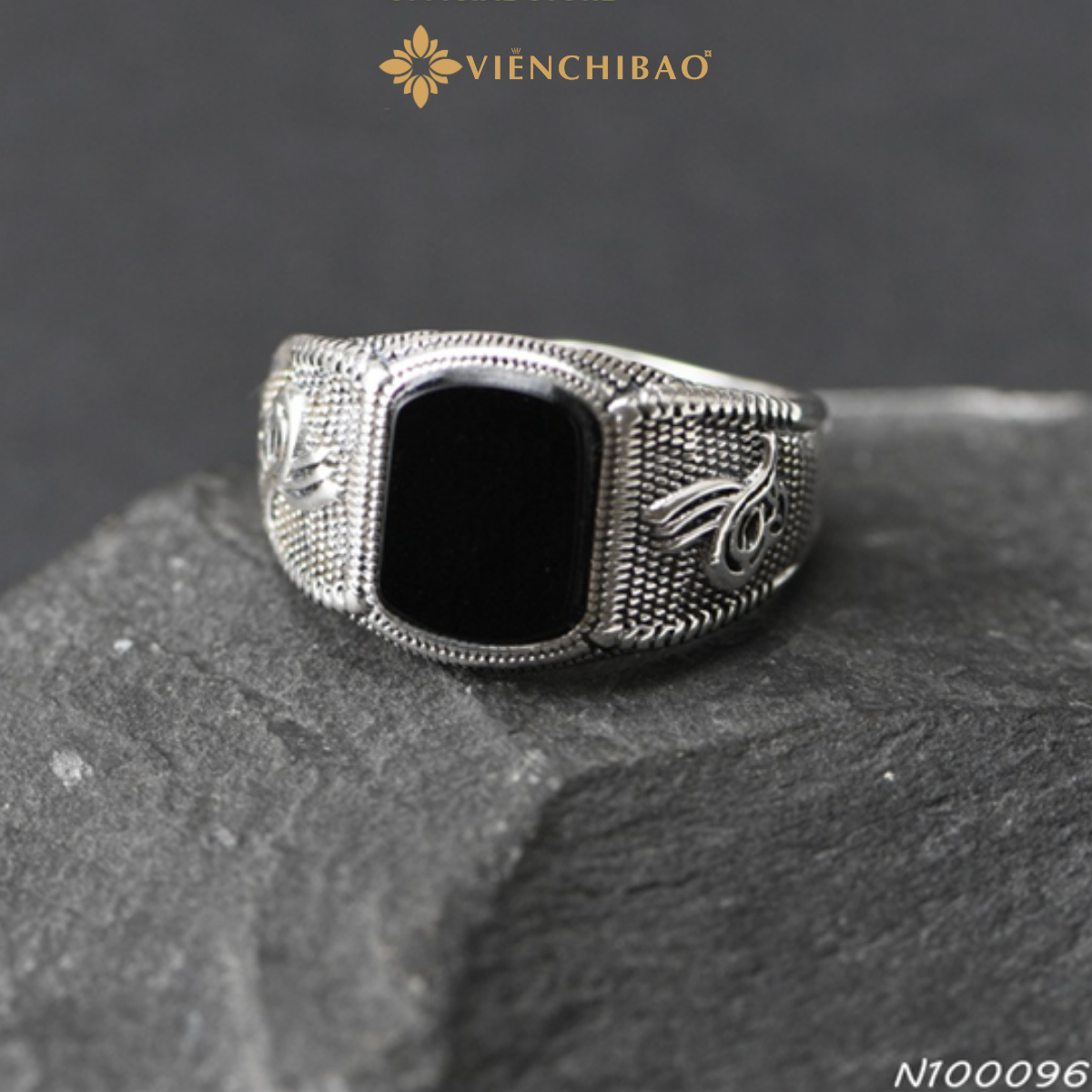 Nhẫn nam họa tiết