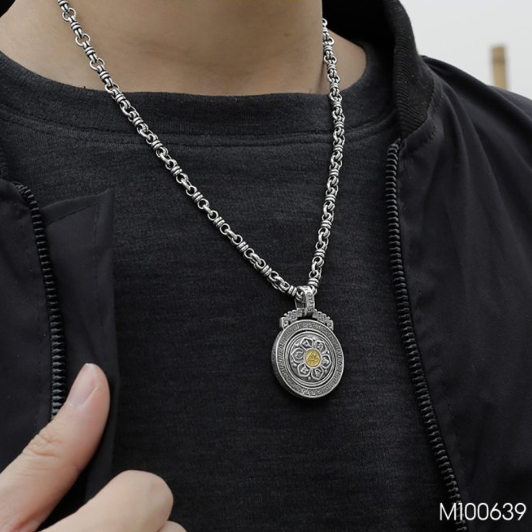 Mặt dây chuyền lục tự hoa sen