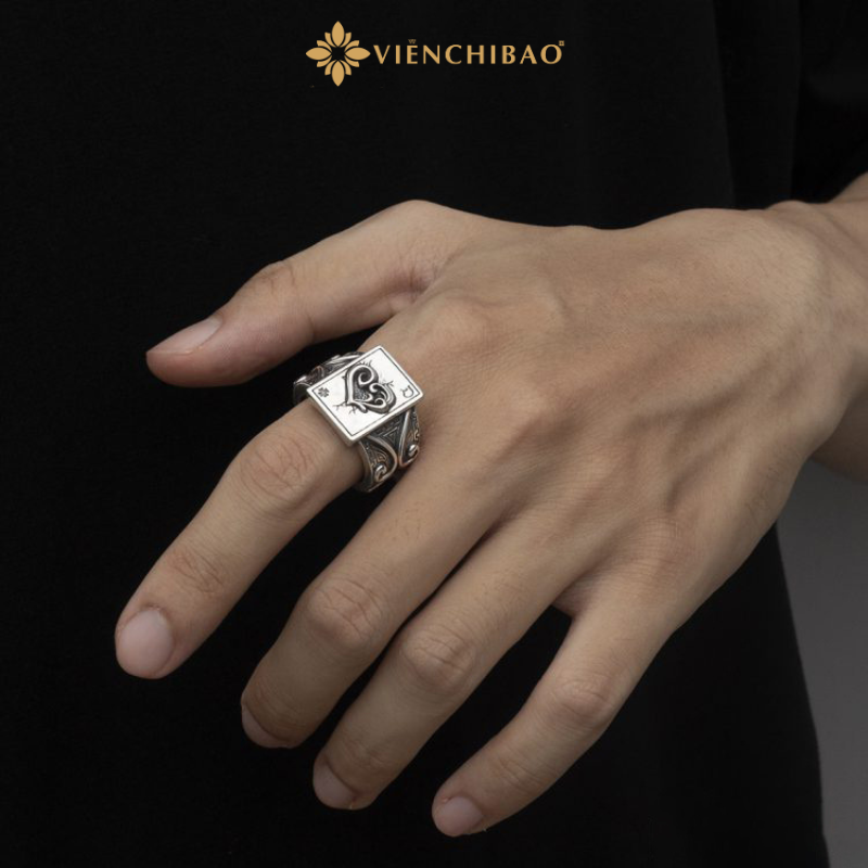 Nhẫn Nam Át Cơ - Bạc Thái S925