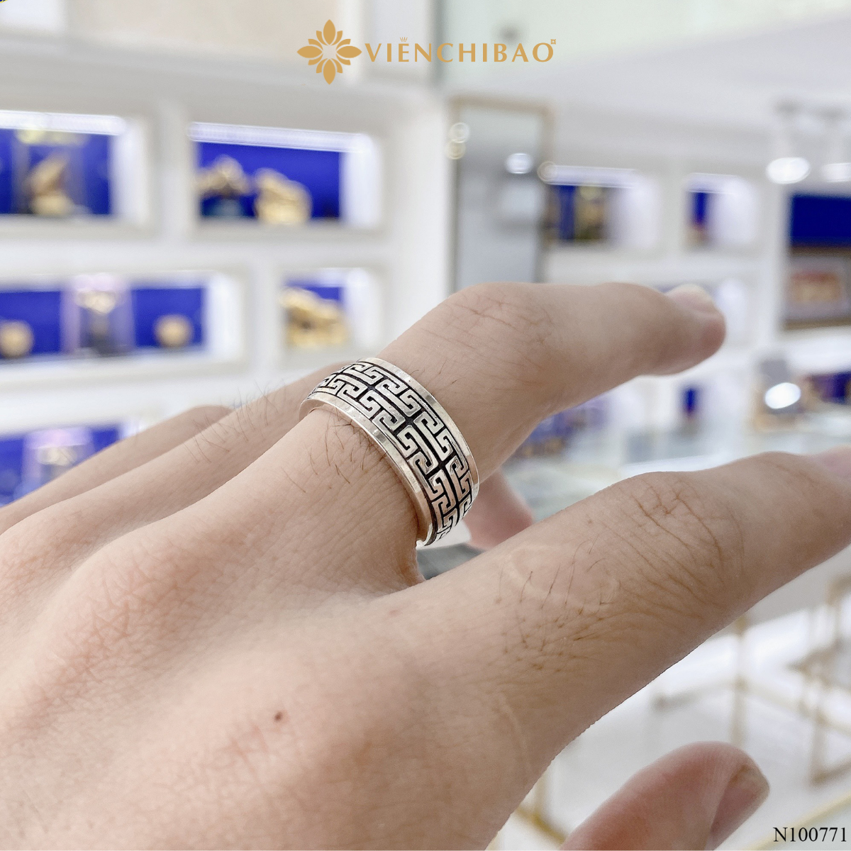 Nhẫn bạc nam bồ đề