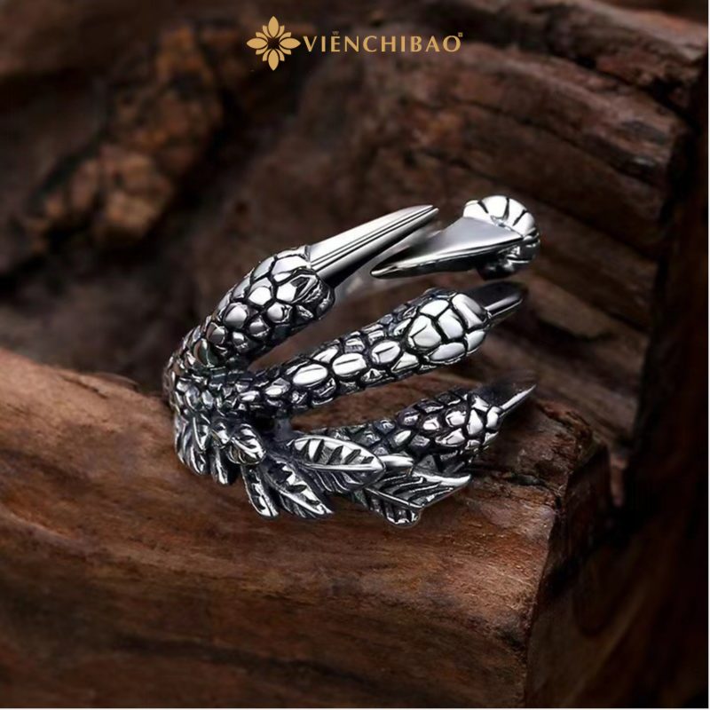 Nhẫn bạc nam hắc long