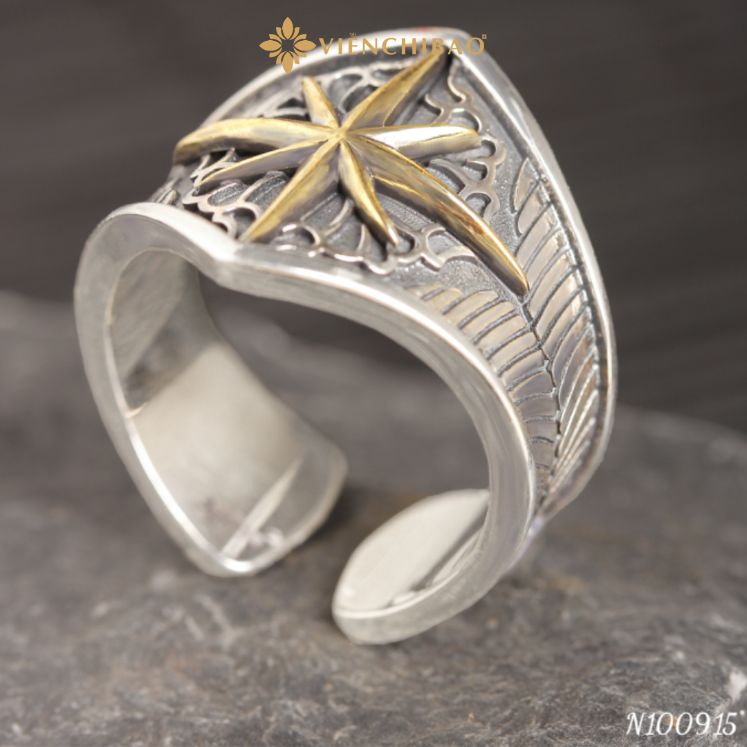 Nhẫn bạc nam napoleon hill bản to