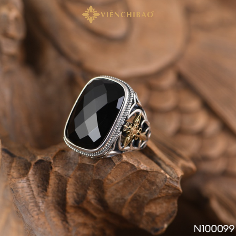 Nhẫn bạc nam thập tự