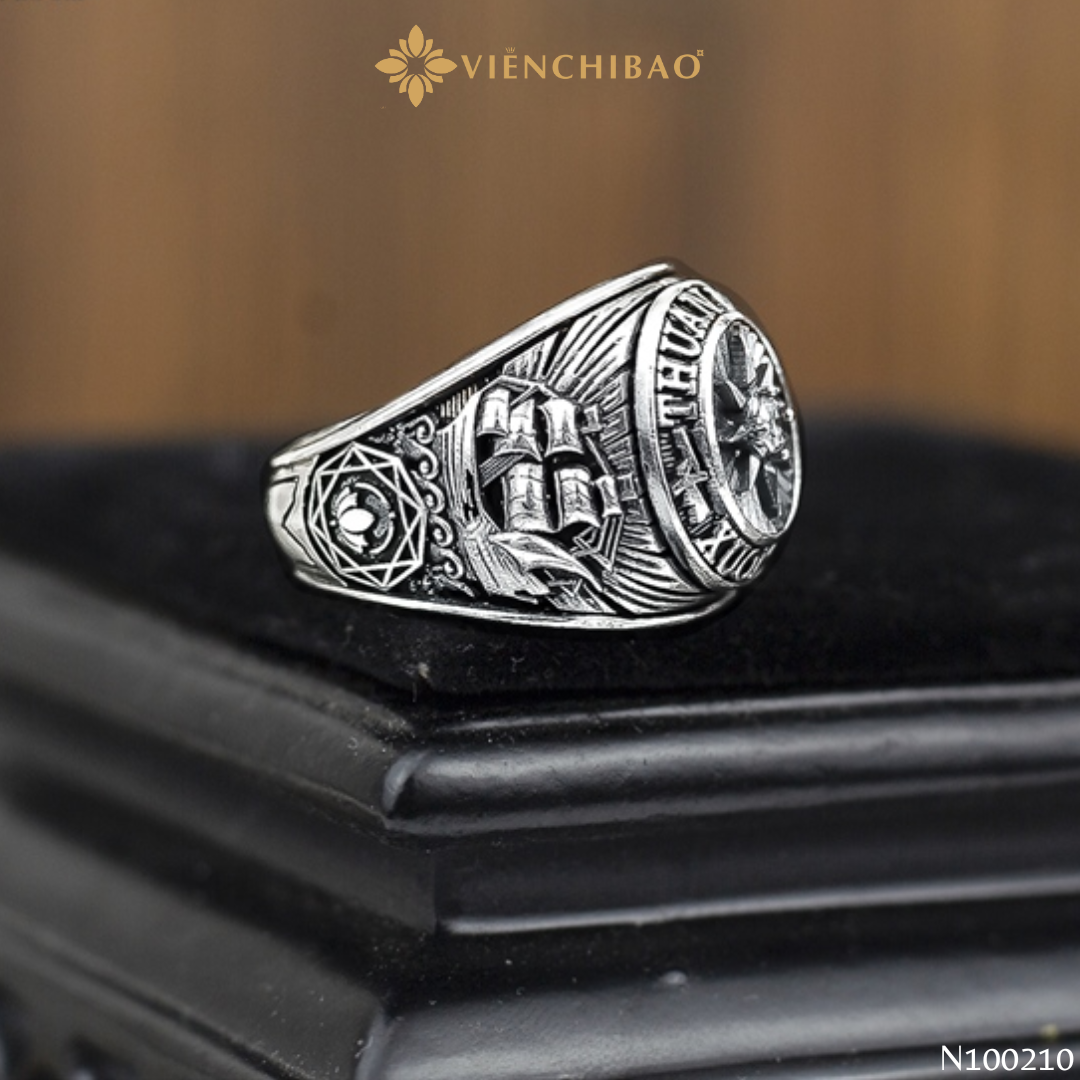 Nhẫn bạc nam thuận buồm xuôi gió