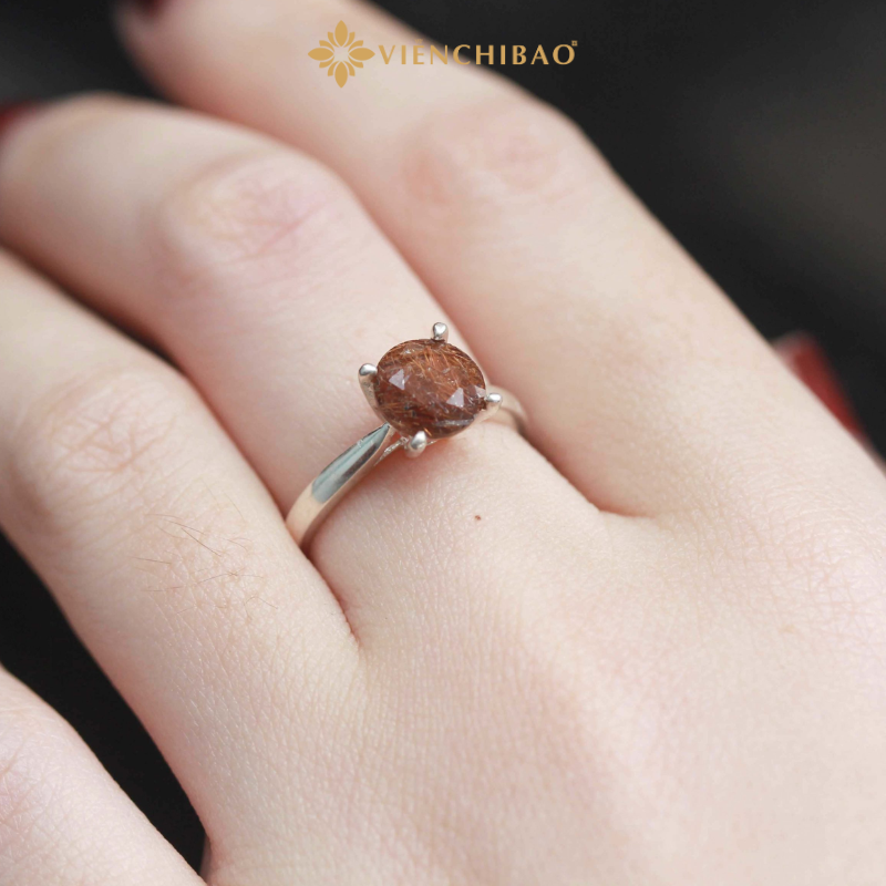 Nhẫn bạc nữ đá thạch anh