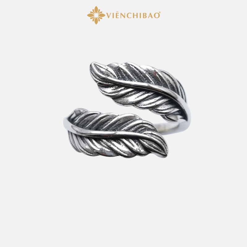 Nhẫn Lông Vũ - Bạc Thái S925 - Viễn Chí Bảo