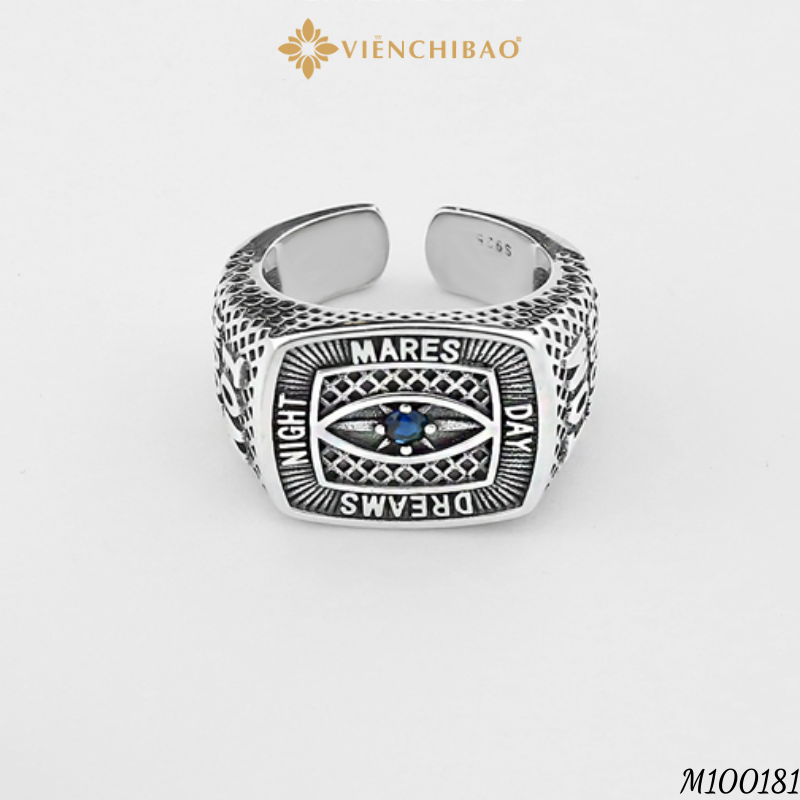 Nhẫn nam dream đá zircon bạc thái