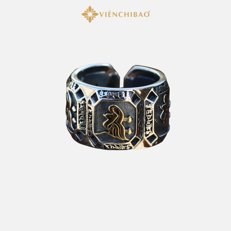 NHẪN THẦN CHÚ - CHỮ OM - BẠC THÁI VIỄN CHÍ BẢO