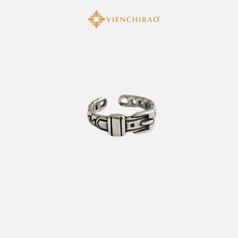 Nhẫn xích họa tiết dây lưng